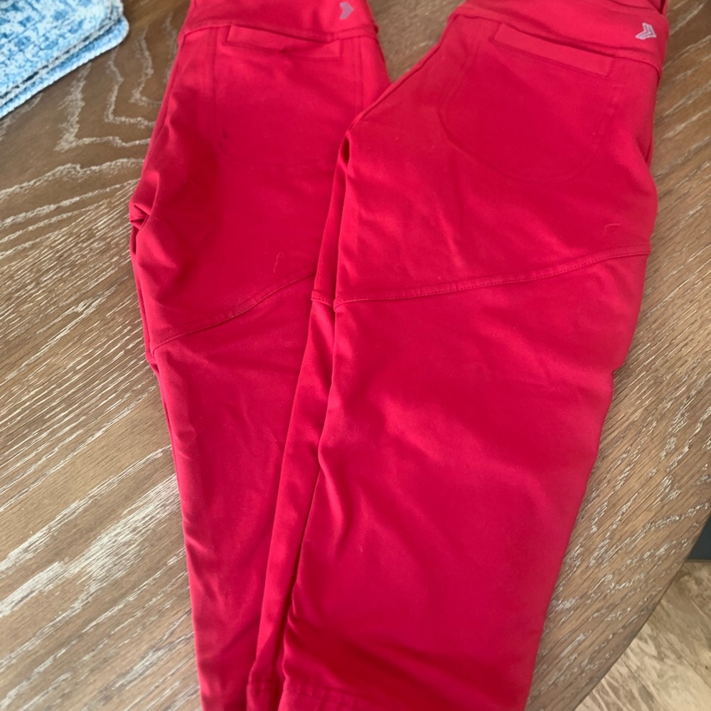 Red bellalete softball pants in perfect condition, only worn a few times.